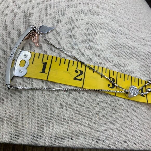 IBB CN Silver Toned "Faith" Slide Bracelet - Picture 5 of 8